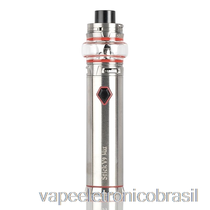 Vape Eletrônico Smok Stick V9 & Stick V9 Max 60w Starter Kit V9 Max - Aço Inoxidável